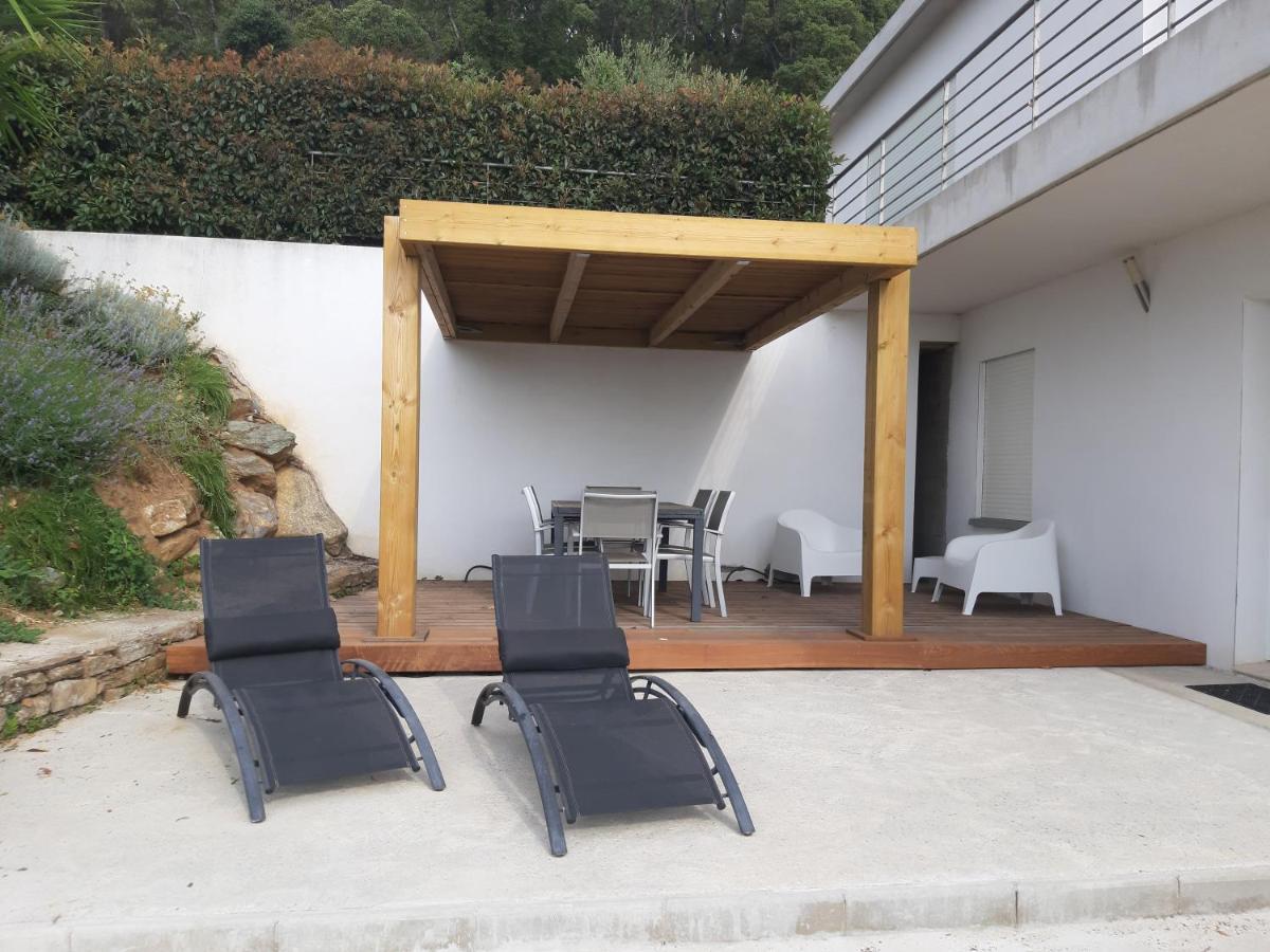 T2 Calme Avec Vue Mer Et Borne De Recharge Sur Demande Bastia  Bagian luar foto